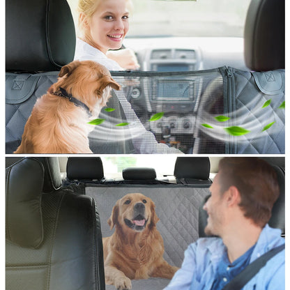 CASPER Dog Car Seat Cover Waterproof Pet Travel Dog Carrier Hammock Car Rear Back Seat Protector Mat Safety Carrier For Dogs