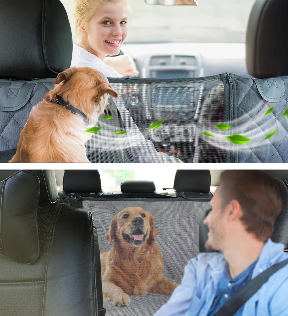 CASPER Dog Car Seat Cover Waterproof Pet Travel Dog Carrier Hammock Car Rear Back Seat Protector Mat Safety Carrier For Dogs