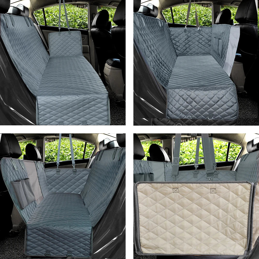 CASPER Dog Car Seat Cover Waterproof Pet Travel Dog Carrier Hammock Car Rear Back Seat Protector Mat Safety Carrier For Dogs