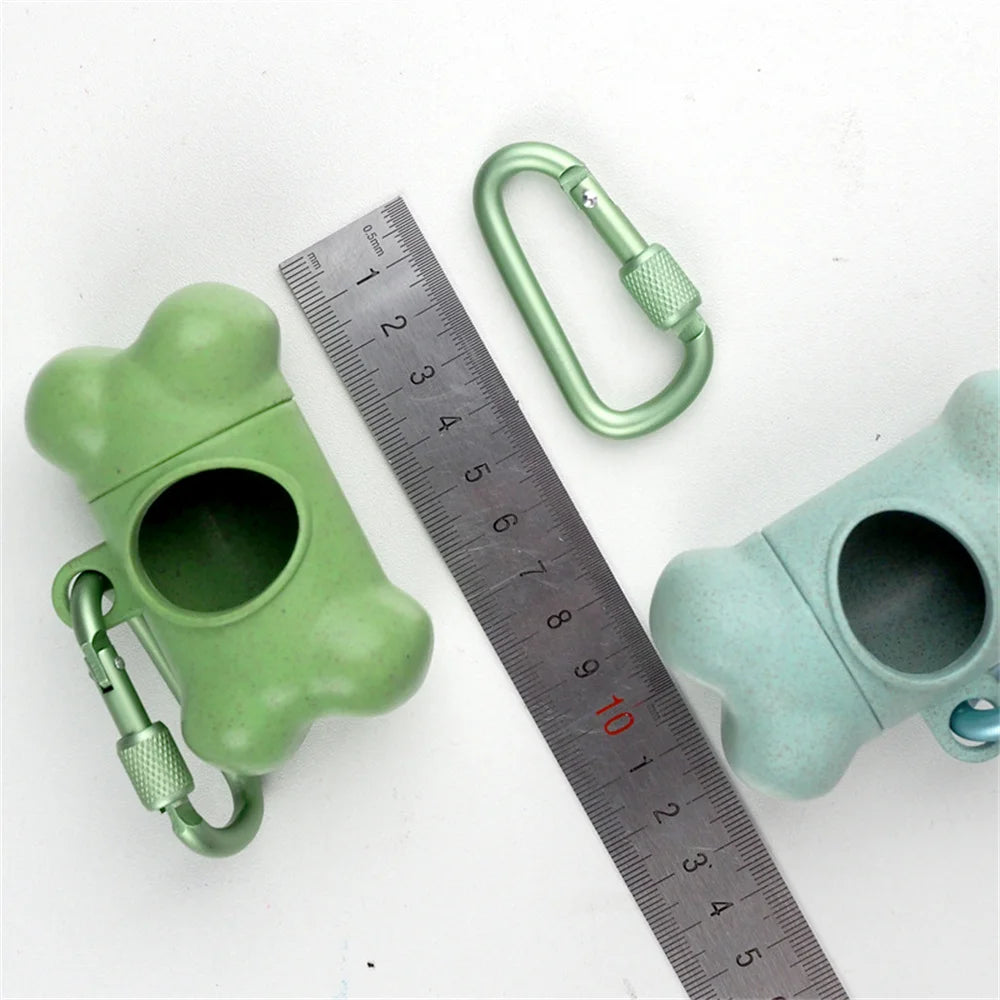 Pet Dog Poop Bag Bone Shape Dispenser Waste Garbage Carrier Holder Dispensers Poop Bag Dogs Trash Cleaning Tool Pet Products