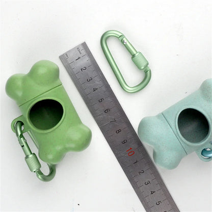 Pet Dog Poop Bag Bone Shape Dispenser Waste Garbage Carrier Holder Dispensers Poop Bag Dogs Trash Cleaning Tool Pet Products