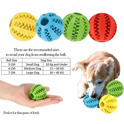 Pet Dog Toy Rubber Dog Ball For Puppy Funny Dog Toys For Pet Puppies Large Dogs Tooth Cleaning Snack Ball Toy For Pet Products