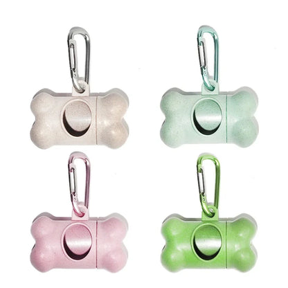 Pet Dog Poop Bag Bone Shape Dispenser Waste Garbage Carrier Holder Dispensers Poop Bag Dogs Trash Cleaning Tool Pet Products
