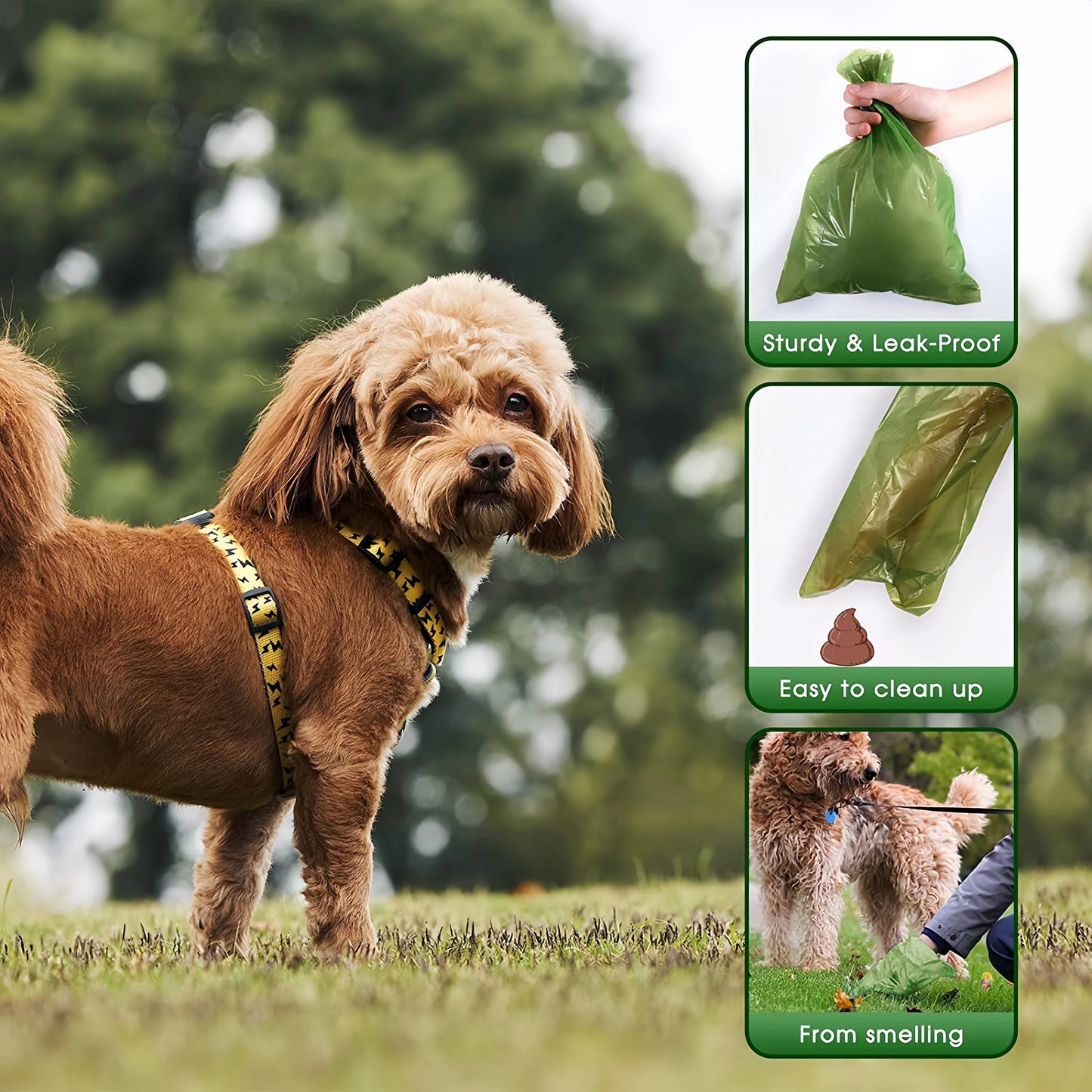 Ntensificatio EPI Biodegradable Pet Garbage Bag Dog Cat Poop Bags Dog Poop Bag Dispenser Dog Cleaning Supplies Dog Pet Supplies