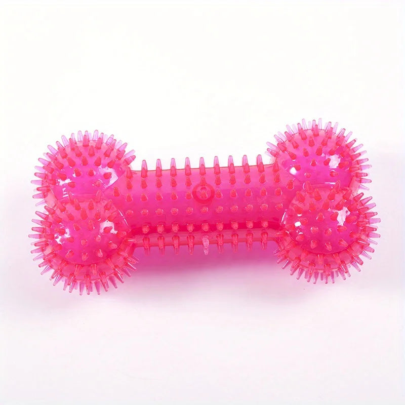 1PC pet toy dog thorn bone pet bite-resistant molar teeth cleaning chewing dog sound toy with thorn bone