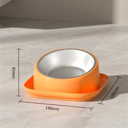Cat Feeder Slope Anti-Ant Food Bowl For Cat Pet Accessories Dog Bowl Stainless Steel Container For Cats Pet Supplies
