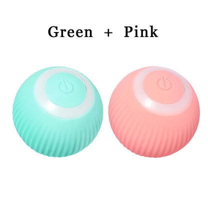 Interactive Cat Toys Ball, Automatic 360° Self-Rotating Rolling Ball USB Accessories Cats Pet Exercise Chase Toy Ball for Kitten