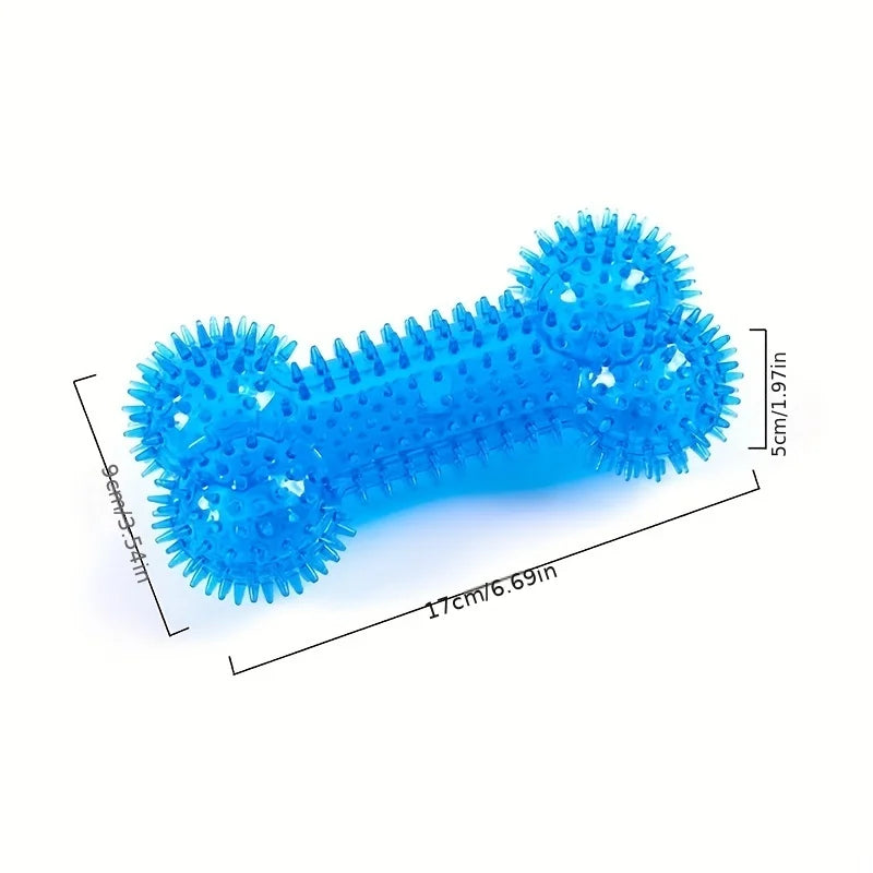 1PC pet toy dog thorn bone pet bite-resistant molar teeth cleaning chewing dog sound toy with thorn bone