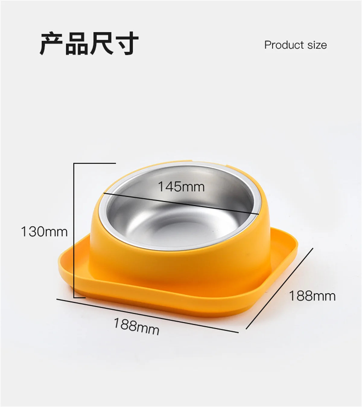 Cat Feeder Slope Anti-Ant Food Bowl For Cat Pet Accessories Dog Bowl Stainless Steel Container For Cats Pet Supplies